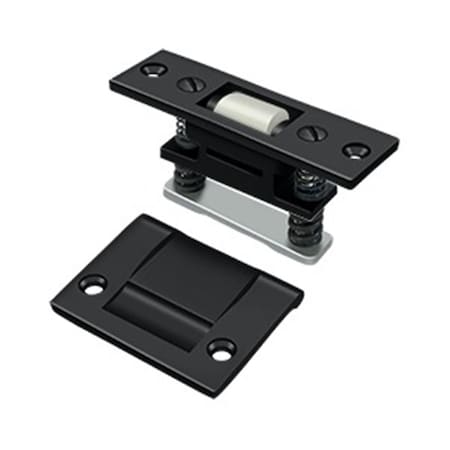 Dendesigns 3.32 x 1 in. Heavy Duty Brass Roller Catch, Paint Black DE2667505